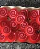 Rollitos de gelatina y bombón
