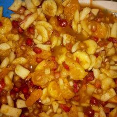 Honey fruit chaat A picture of Honey fruit chaat.