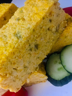 Una foto de Budín de calabaza 🎃 y zapallitos 🫑🧅🧄🥒🍅🎃❤️🤩