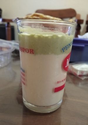 Foto resep Dalgona matcha no mixer 4 bahan anti gagal