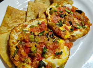 Una foto de Huevos rancheros