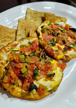 A picture of Huevos Rancheros.