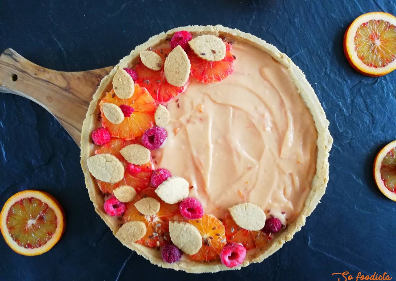 Tarte à l'orange sanguine