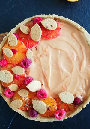 Une photo de Tarte à l'orange sanguine