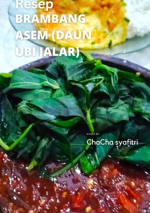 Foto resep Brambang asem (daun ubi jalar)