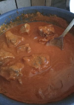Une photo de Sauté de porc au curry