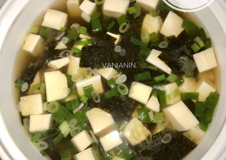 Resep Miso soup simple Anti Gagal