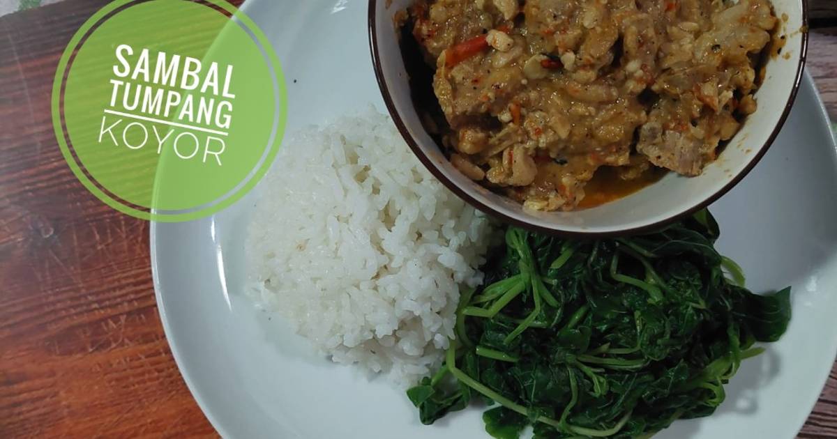 Resep Sambel Tumpang Koyor (versi Diet) Paling Praktis dan Simple