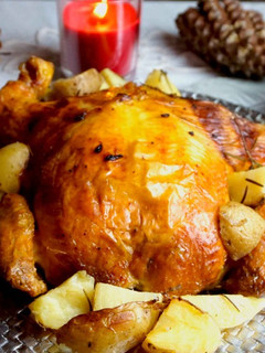 Una foto de Pollo relleno para navidad-El pollo relleno de mi madre-