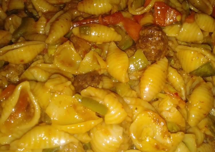 Recipe of Quick Meat ball pasta