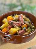 Tajine à la merguez et aux légumes du moment