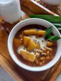 Kolak sukun kacang putih
