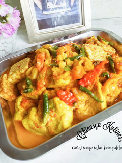 Foto resep Gulai tempe tahu kerupuk kulit