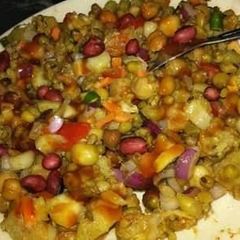 Potato chaat A picture of Potato chaat.