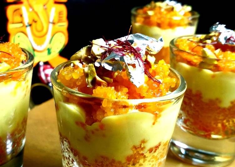 Recipe of Perfect Motichoor Rabdi Parfait