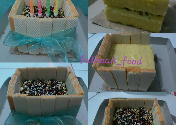 Langkah Mudah untuk Menyiapkan Kue ulang tahun bikin sendiri mudah, Enak