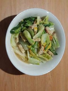Foto resep Tumis sawi putih