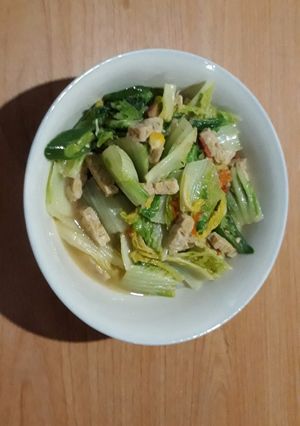 Foto resep Tumis sawi putih