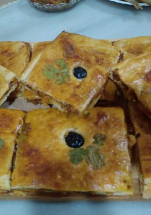 صورة لوصفة كوكا مورقة بدون عجينة مورقة