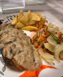 1. Salmon Grill with Mushroom Cream (dinner or lunch special with your lover)