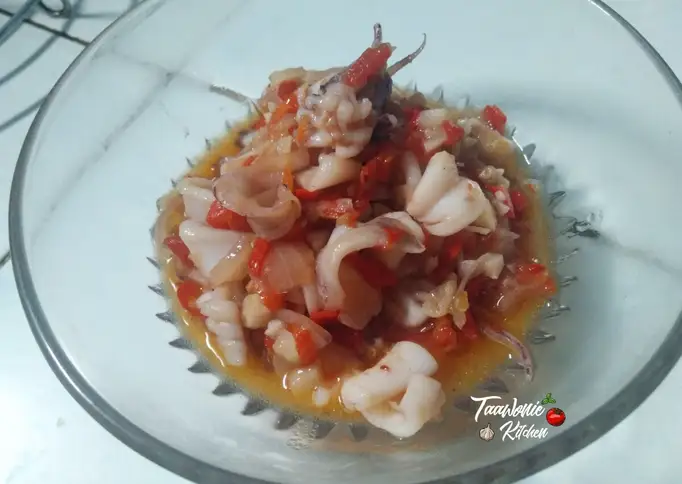 Tumis Cumi Cabai Merah