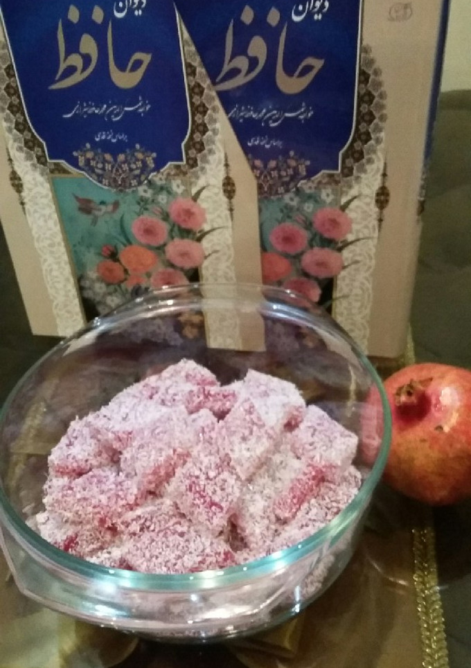 عکسی از دستور باسلوق ژله ای انار