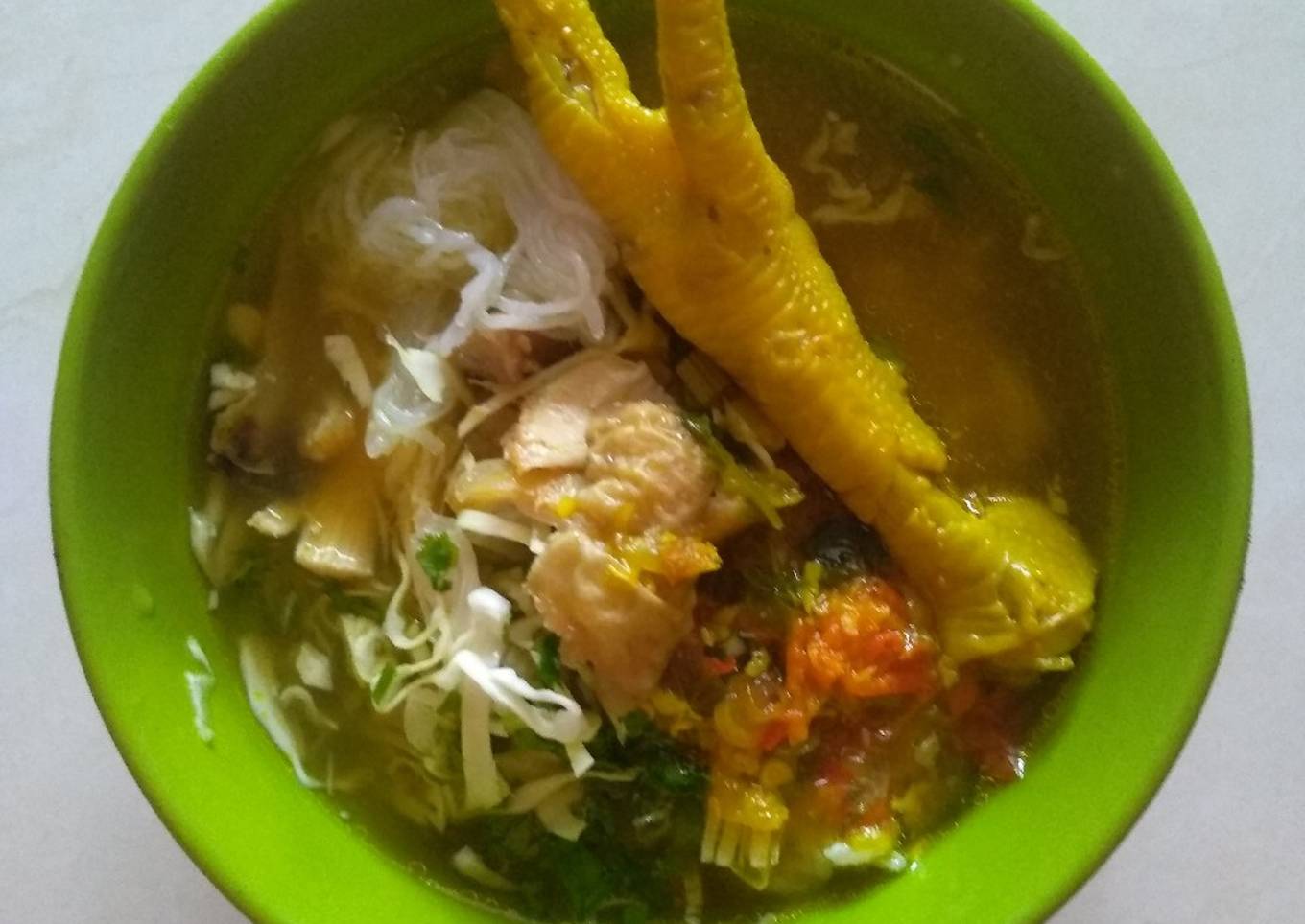 Soto ayam ceker