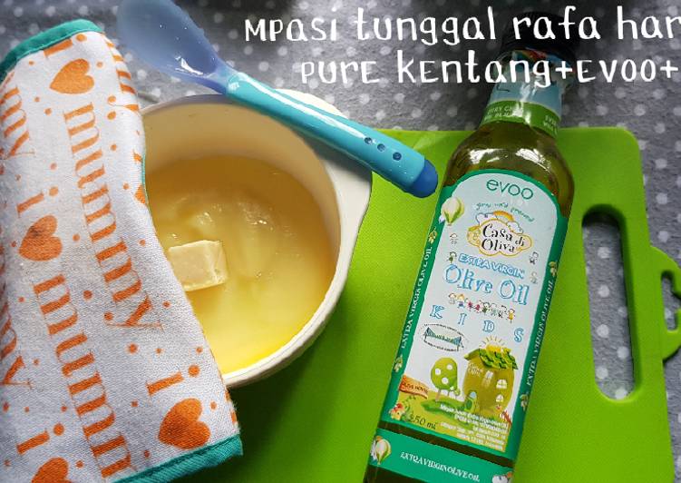 Langkah Mudah untuk Membuat Pure kentang+ evoo+asip, Sempurna