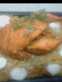 A picture of Tandoori biryani.