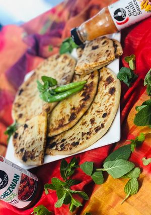 A picture of Schezwan Chicken Paratha.