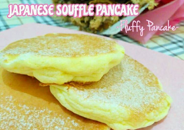 Japanese Souffle Pancake / Fluffy Pancake Lembut kaya kapas