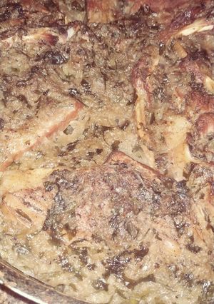 صورة لوصفة صينيه ريش بالبطاطس والبصل في الفرن 😋 ❤️⁩