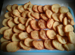 Krumplis pogácsa (olajban sült) recept fotója