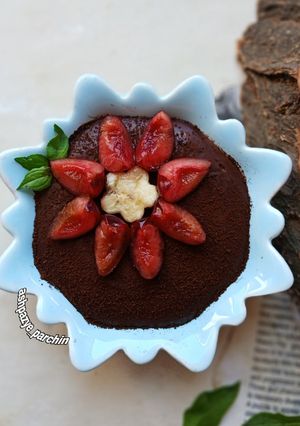 عکسی از دستور دسر بیسکوئیتی با بافت کرمی 🌸
