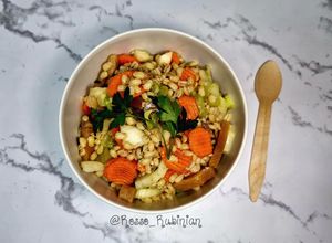 Foto di Insalata di orzo perlato e aringa