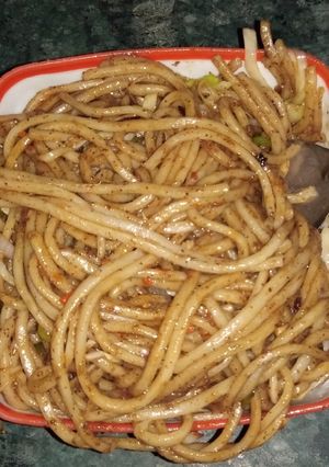A picture of Veg. Hakka noodles.