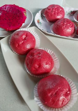 Foto resep Bakpau buah naga