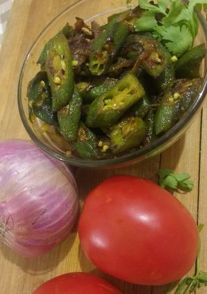 A picture of Lady'finger masala.