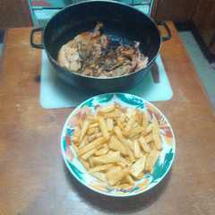 Una foto de Pollo al horno 💯❌💯😋