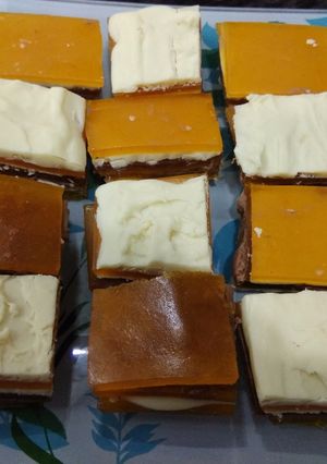 A picture of DIWALI SPECIAL Aam Papad And Chocolate Barfi / Aam Papad Barfi - Yo Yo Recipes.