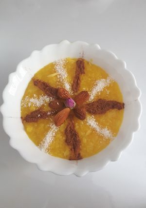 عکسی از دستور شله زرد