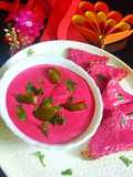 Beetroot paneer dip/spread