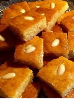 صورة لوصفة بسبوسة