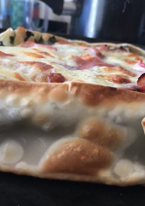 Una foto de Tarta de pollo y acelga