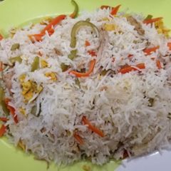 A picture of Vegetable egg fried rice.