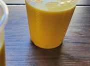 Una foto de mango con queso crema