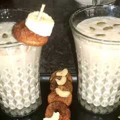A picture of Banana fig healthy smoothie.