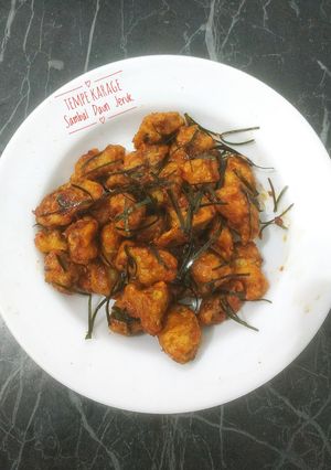 Foto resep Tempe Karage Sambel Daun Jeruk