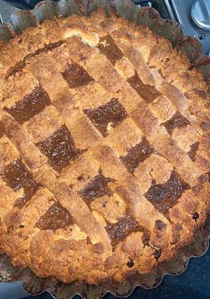 Una foto de Pastafrola de dulce de leche