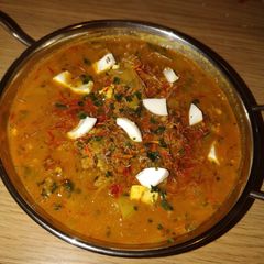 Turkey keema and egg soup A picture of Turkey keema and egg soup.